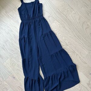 Elegant Navy Blue Jumpsuit